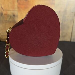 Target Heart-Shaped Valentines Day Small Zippered Jewlery Box